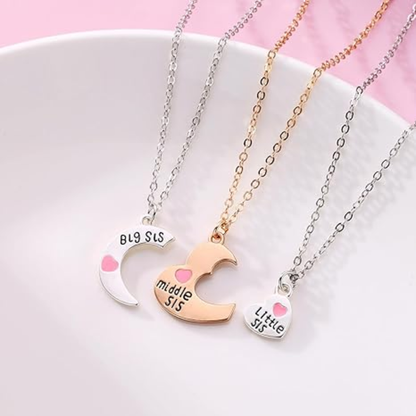 Collar Hermanas – Big Sis, Middle Sis & Little Sis