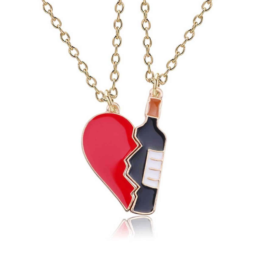 Collar Corazón & Botella